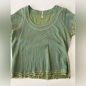 Free People Scalloped T Sz M